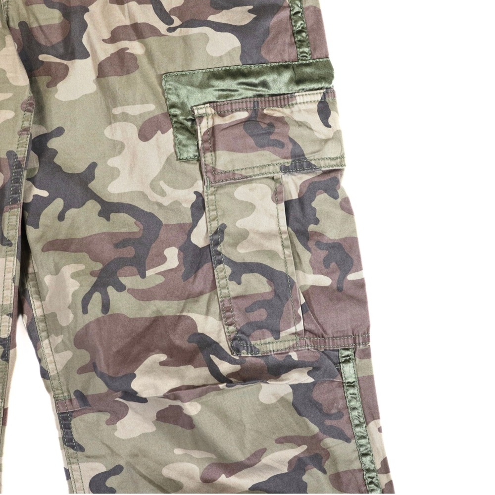 Abercrombie & Fitch Vintage Cargo Pants Womens 29 Camo Green Utility Y2K Multi - Picture 5 of 14
